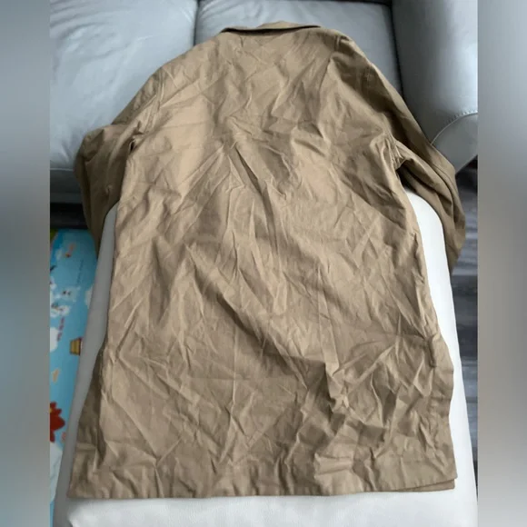 Zara Men’s Cotton Trench Coat - Size L-XL - Picture 8 of 11